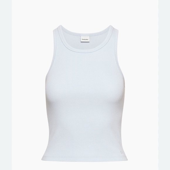 Aritzia Tops - Sunday Best ribbed white tank (size M)